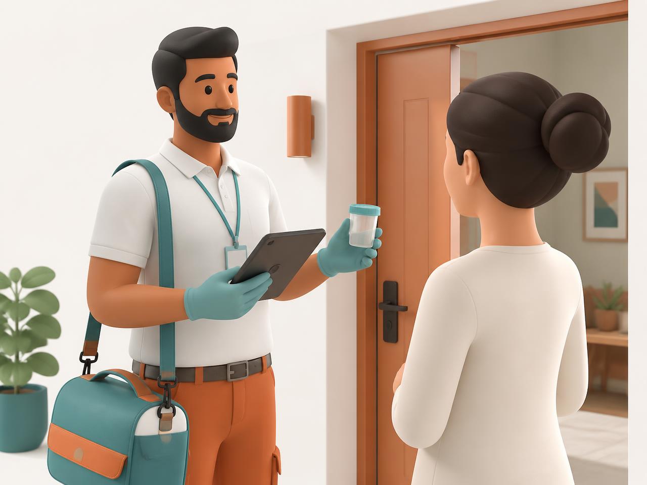Prestige DNA Testing and Wellness provider conducting a professional on-site test